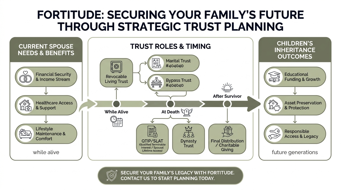 Infographic comparison table showing common asset types and the transfer rules that apply to each, highlighting how beneficiary forms, trust terms, and account titles can change outcomes for the same family; includes labeled outcome markers and short callouts linking to estate and tax planning. Clean flat design with Raleway type, brand colors, and simple line icons for quick scanning.